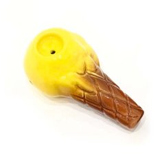 Трубка кераміка "Ice Cream" жовта, VD77-19 - фото товару
