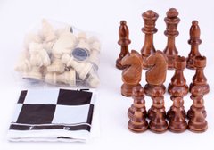 Шахові фігури дерев'яні W-040, W-040 - фото товару