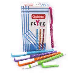 Ручка масляна Goldex "Flyte # 1273 Індія Blue з грипом, mix, K2733201OO1273-bl - фото товару