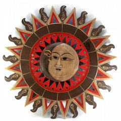 Дзеркало мозаїчне "Сонце і Місяць" (d-60 см), K330259 - фото товару