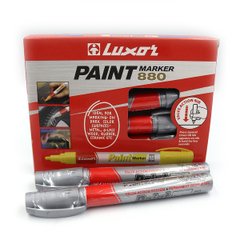 Маркер фарба. "Luxor" "Paint 880" серебро 6шт/этик, K2754518OO3028 - фото товару