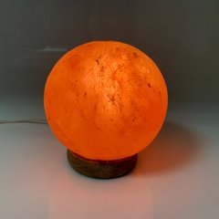Соляна лампа "Куля" (15х 15,5 см) (Гімалайська сіль), K322475 - фото товару