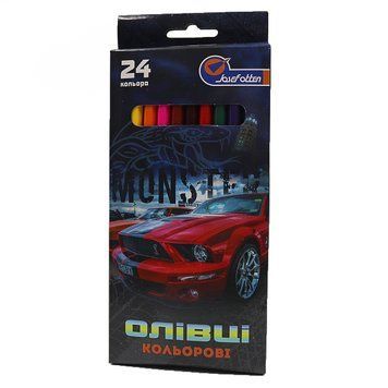 Карандаши дерево "Mustang" 24 цв., в картоне, европ. J. Otten, K2744189OO7303CZ_24 - фото товара