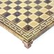 S16CMBRO шахи "Manopoulos", "Спартанський воїн", латунь, у дерев'яному футлярі, коричневі, 28х28см,