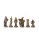 S16CMBRO шахматы "Manopoulos", "Спартанский воин", латунь, в деревянном футляре, коричневые, 28х28см, 3,4 кг