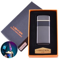 Электроимпульсная зажигалка в подарочной коробке Lighter (USB) №5006 Black, №5006 Black - фото товара