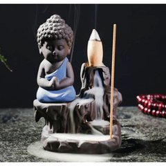 Подставка для благовоний Жидкий дым "Маленький Будда" синий, K89150280O1557472660 - фото товару