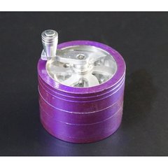 Гріндер алюмінієвий магнітний 4 частини GR-110 6*6*4,5 см. Фіолетовий, K89010051O1807715497 - фото товару