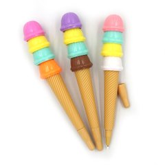 Ручка дитяча з іграшкою "Морозиво" гелева, синя, mix, K2754436OO113 - фото товару