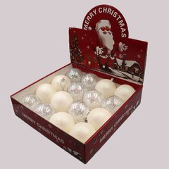 Набор подарочных шаров "White"коробка, D8см 16шт, 1шт/этик, K2747403OO98LE - фото товара