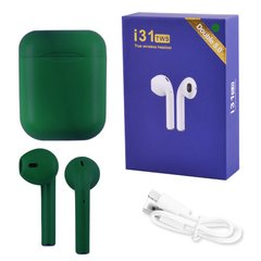 Бездротові навушники i31 5.0 з кейсом, green, SL8037 - фото товару