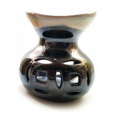 Аромалама керамическая "2 монеты" черная (9х9х9 см), K332189A - фото товара