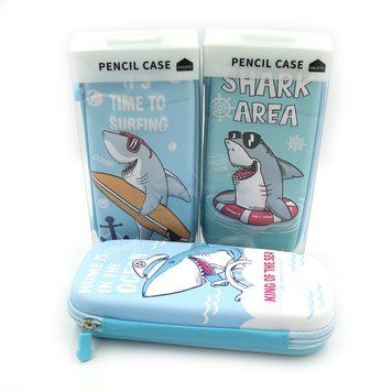 Пенал жесткий. объем. "Акула" 21,5*8,5*9,5см, PVC, K2756730OO0921P - фото товара