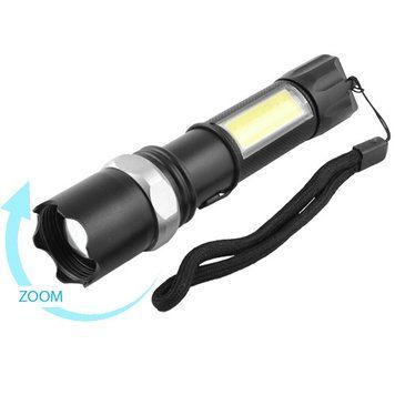 Фонарь Police 8626C-XPE+COB, Li-Ion аккум., zoom, ЗУ microUSB, Box, 5864 - фото товара