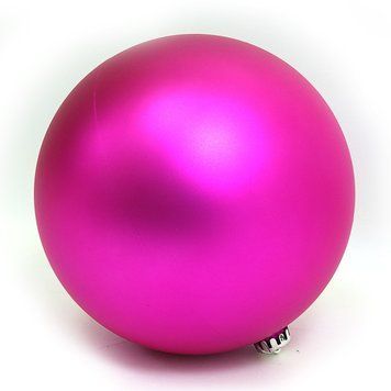 Великий ялинкова куля мат. "PINK" 15СМ, K2OO0980-15MPIsk - фото товару