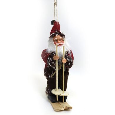 Новогодняя игрушка-сувенир 7" "Дед Мороз на лыжах", K2743011OO1218_DSCN - фото товара