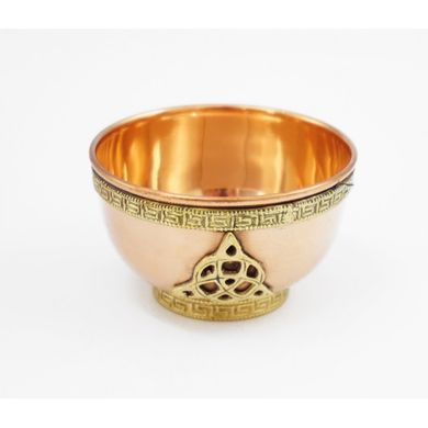 Чаша медная ритуальная "Трикветр" CG-16, K89070331O1441072454 - фото товара