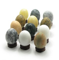 Яйца каменые на подставке (в наборе 12 шт) (6х3,5х3,5), K31556 - фото товара