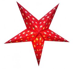 Светильник Звезда картонная 5 лучей RED MULTI TISSUE, K89050076O1137471900 - фото товара