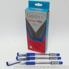 Ручка масляна Goldex Ezi Ball PLUS #893 Індія Blue 0,7 мм з грипом, K2730574OO893-bl - фото товару