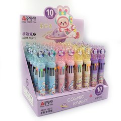 Ручка детская многоцветная автомат Aodemei "Cosmic Baby" 10кол. 40шт/этик, K2754411OO15211 - фото товара