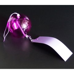 Японский стеклянный колокольчик Фурин 8*8*7см. Высота 40см. Фиолетовый, K89190211O1716567364 - фото товара