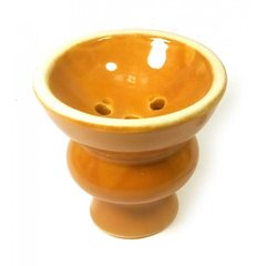 Чашка для кальяна светло коричневая керамическая (d-6, h-5,5 см), K321467E - фото товару