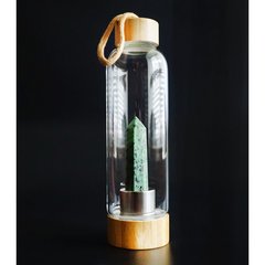 Бутылка для воды с кристаллом 550мл. Эпидот, K89200177O1557471495 - фото товара