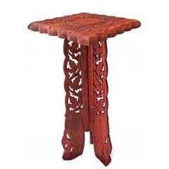 Стол с квадратной столешницей розовое дерево (62х30х30 см), K327413A - фото товара