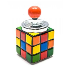 Пепельница с крышкой керамическая "Кубик Рубика" (16х8,5х8,5 см), K326383 - фото товара