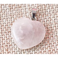 Кулон кам'яний Серце Рожевий кварц 2*0,5*2 см., K89170408O1925783523 - фото товару
