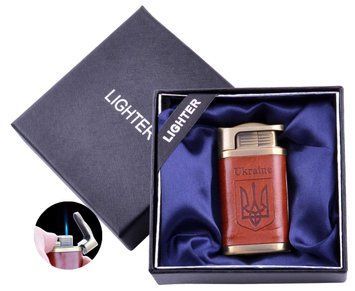 Зажигалка в подарочной коробке Украина (Острое пламя) №UA-32 Gold, №UA-32 Gold - фото товара