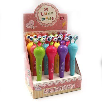 Ручка детская с игрушкой "Snail", синяя, mix, 12шт/этик., K2745398OO9666DSCN - фото товара
