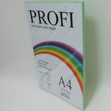 Папір кольоровий PROFI А4/80г (100л) Light Green №190 (зелен), K2731295OO190 - фото товару