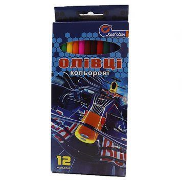 Карандаши дерево "Race" 12 цв., в картоне, европ. J. Otten, K2744178OO7303CC_12 - фото товара