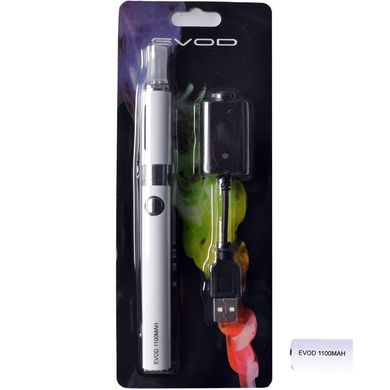 Электронная сигарета eVod 1100 мАч MT3 блистерная упаковка EC-014 White, EC-014 White - фото товара