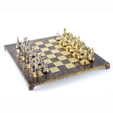 S17BRO шахматы "Manopoulos", "Дискобол", латунь, коричневые, фигуры золото/серебро ,54х54см, 9,8 кг, S17BRO - фото товара