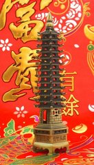 Пагода 13 ярусов силумин в бронзовом цвете, K89180007O838133628 - фото товара