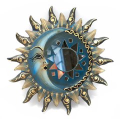 Зеркало мозаичное "Солнце и Луна" (d-20 cм), K329379A - фото товара