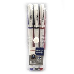 Набір гелевих ручок 3ол., 0,5 мм, грип, без/етик., K2738285OO801-3ET - фото товару