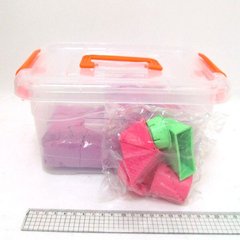 Набір кінетичного піску в пластик.контейнері з 2кг форм. 6шт., mix6 (кварц.основа), K2739693OO5439-8 - фото товару