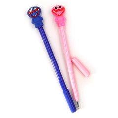 Ручка дитяча з іграшкою "Horror" гелева, синя, mix, 12шт/етик., K2754344OO807A - фото товару
