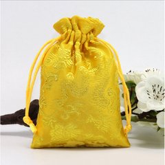 Мешочек сатиновый с орнаментом Желтые драконы, K89040259O1557472275 - фото товару