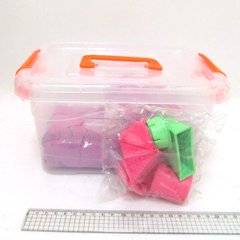 Набор кинетического песка в пластик.контейнере 2кг с форм. 6шт., mix6 (кварц.основа), K2739693OO5439-8 - фото товара