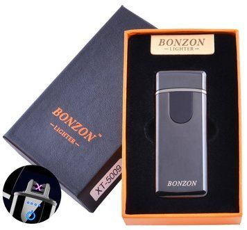 Електроімпульсна запальничка в подарунковій коробці Lighter (USB) №5009, №5009 Black - фото товару