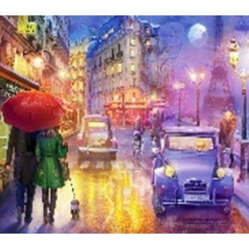 Алмазная мозаика по номерам 40*50 "Ночной Париж" карт уп. (полотно на раме), K2755319OO71071_BGLE - фото товара