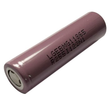 Аккумулятор 18650, LG Li-ion, 2800mAh, 3.7V (INR18650 MG1) (15A) високотоковий, ОРИГИНАЛ, 9373 - фото товару