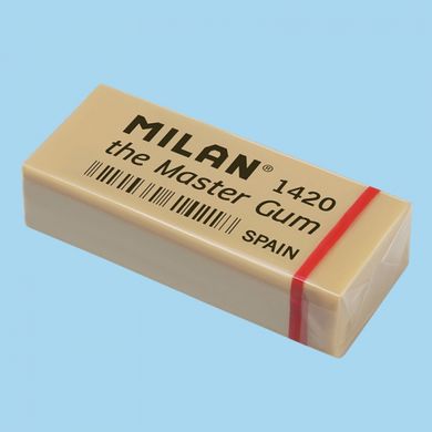Ластик прямоуг. "Master Gum" "TM MILAN" 5,5*2,3*1,3см, інд. уп., K2738618OO1420-05CMM - фото товару