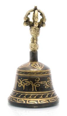 Колокол чакровый (d-8,h-14 см)(Bell Itching No.2 Black/Gold), K323506 - фото товара