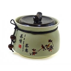 Баночка для чаю керамічна (500 мл.) (10х12,5х12,5 см), K330865 - фото товару